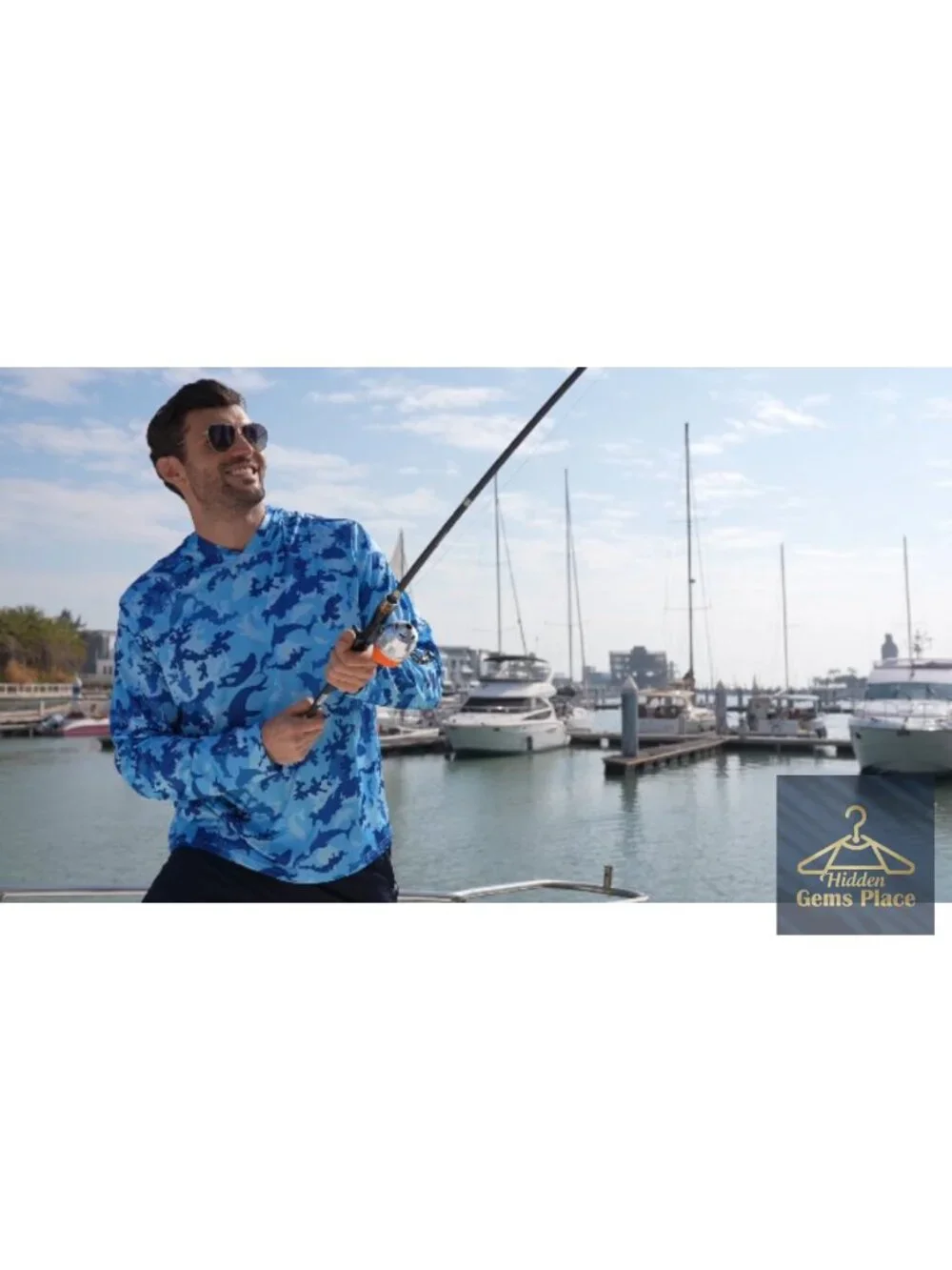 Men's UPF 50+ Long Sleeve Rash Guard Hoodie Sun Protection Shirt